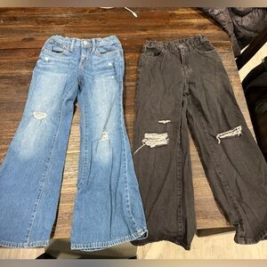 Girls size 10 jeans with adjustable waist
